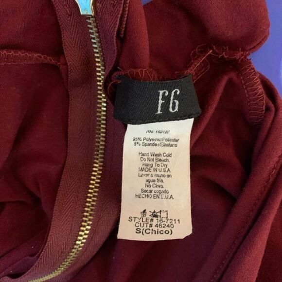 Burgundy Dress | Size Small | - Picture 4 of 4